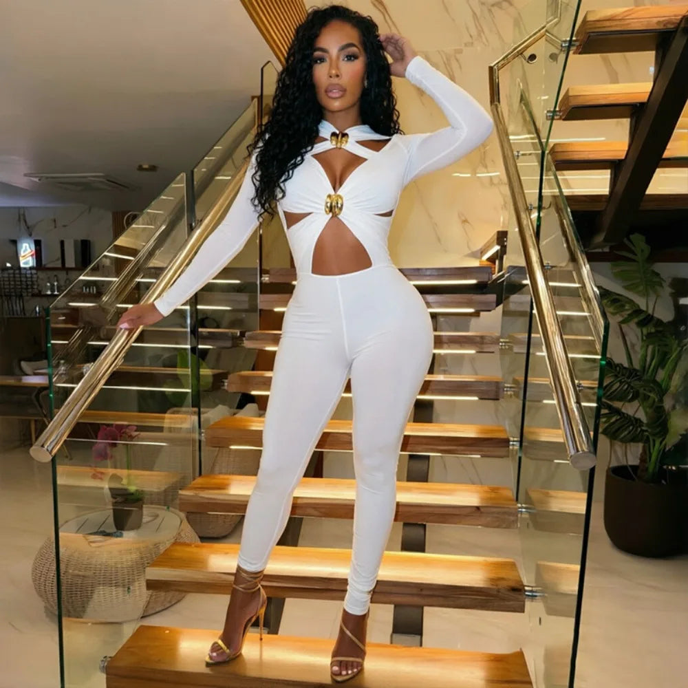 Sexy Hollow Out Jumpsuits