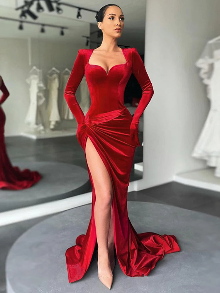 Cryptographic Elegant Long Dress