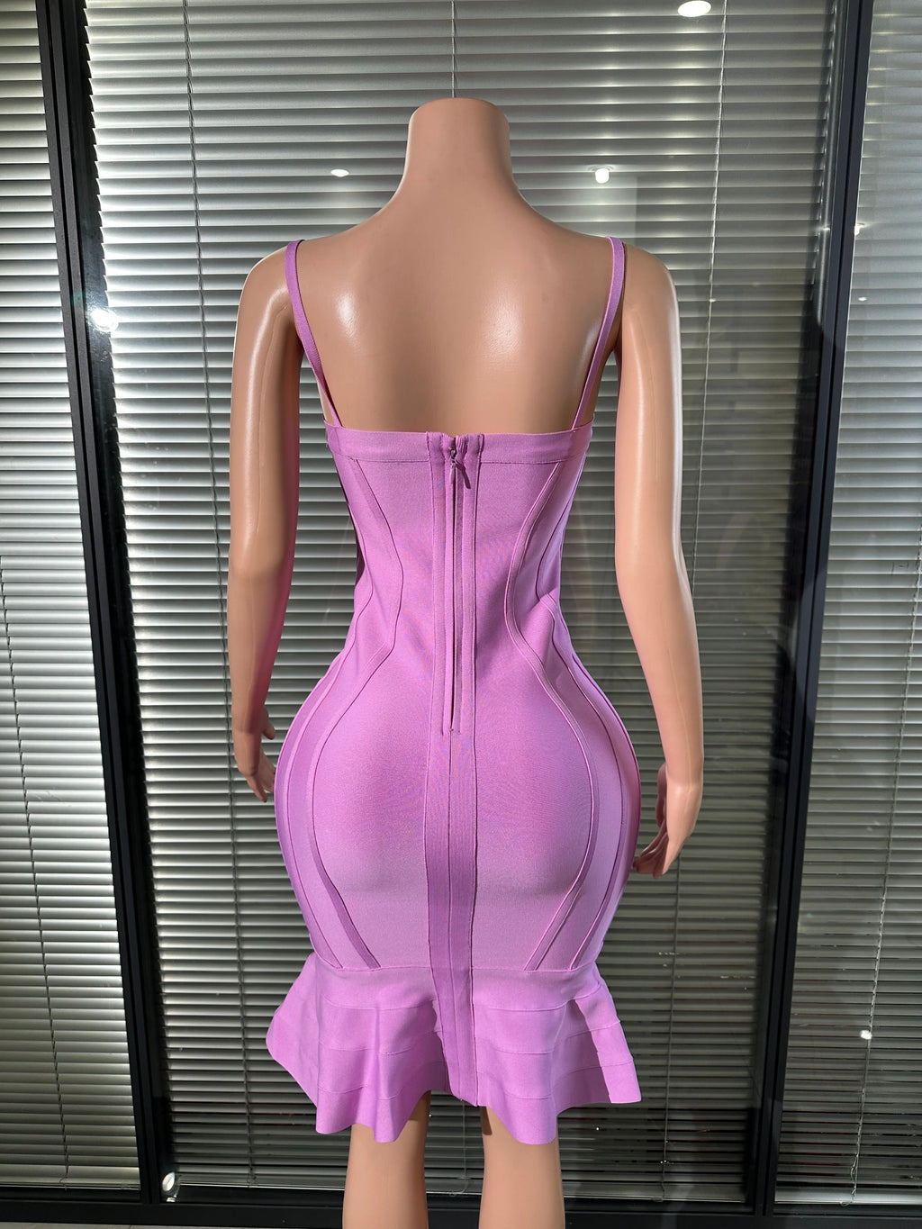 Elegant Mermaid Ruffle Mini Dress
