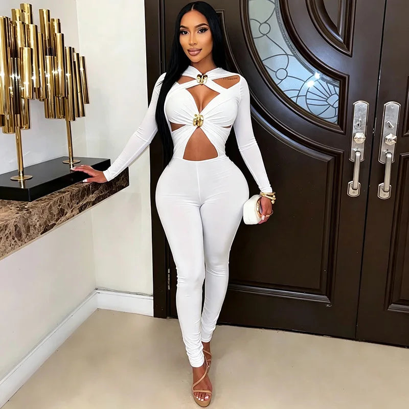 Sexy Hollow Out Jumpsuits