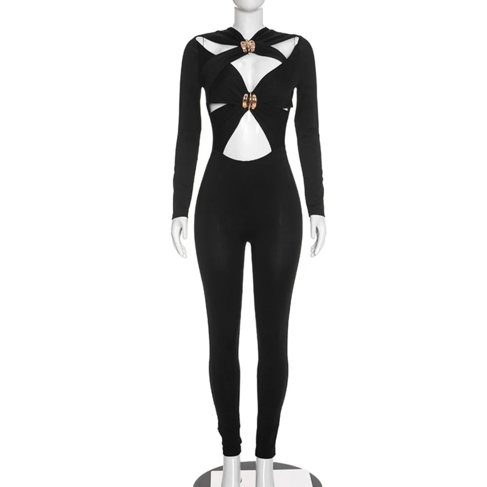 Sexy Hollow Out Jumpsuits