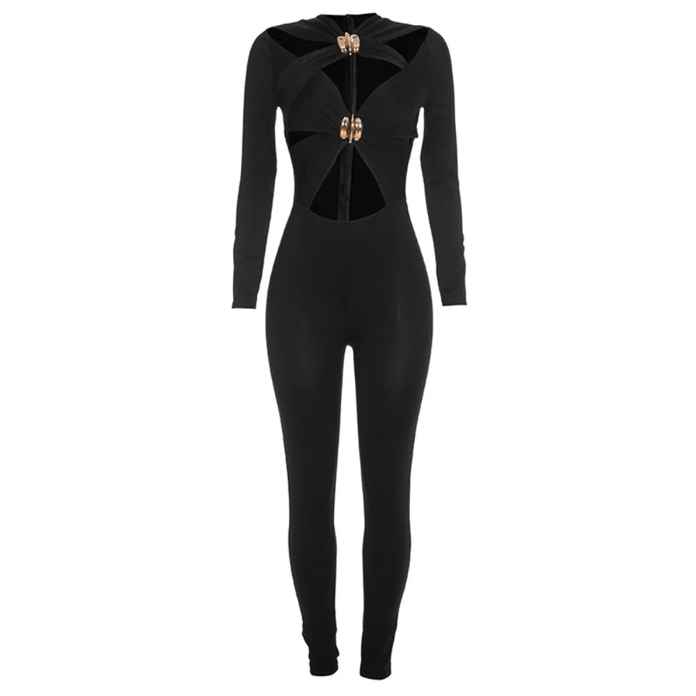 Sexy Hollow Out Jumpsuits