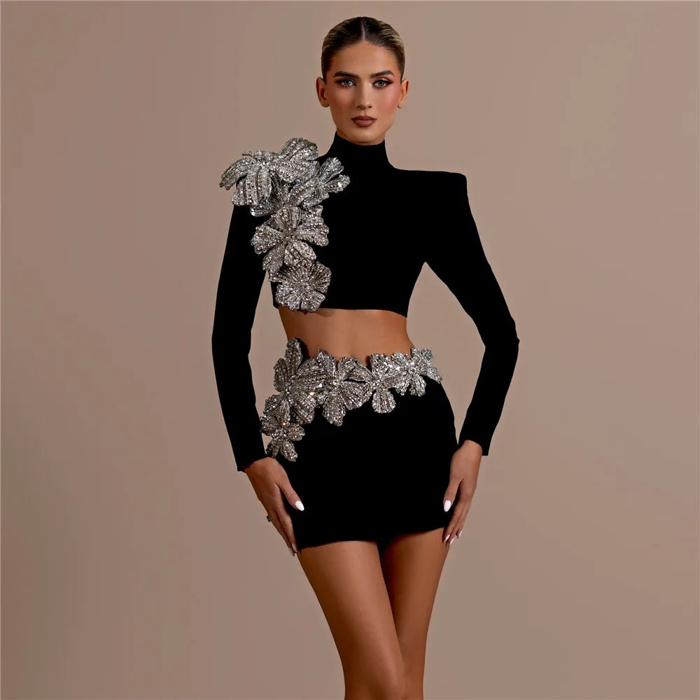 2 Pieces Mini Dress