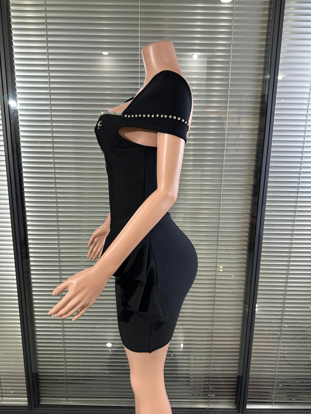 Women Crystal Embellished Mini Dress