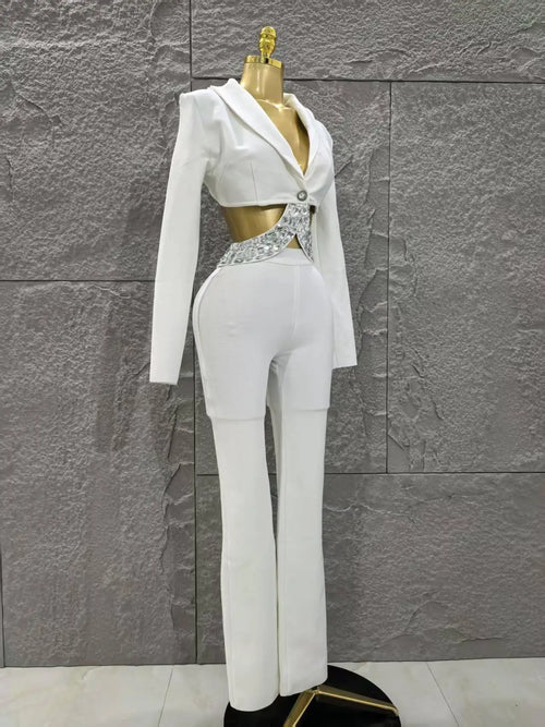 2 Pieces Bodycon Bandage Set