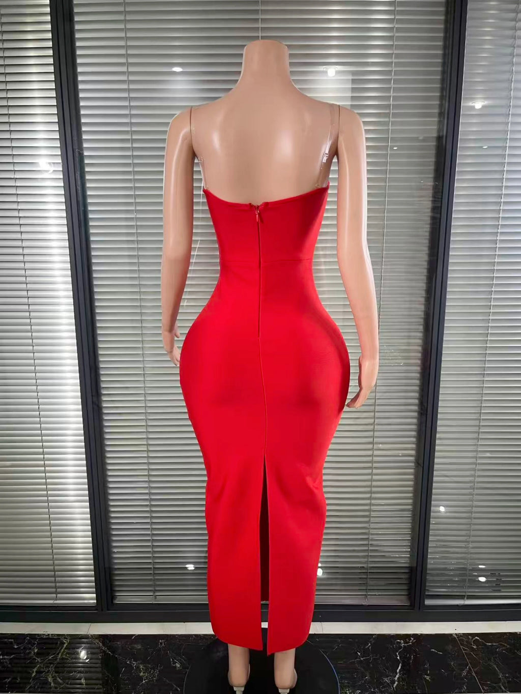 Shinning Diamond Bodycon Long Dress