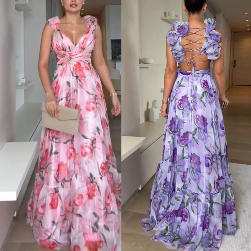 Bohemian Sexy Printed Women Dress